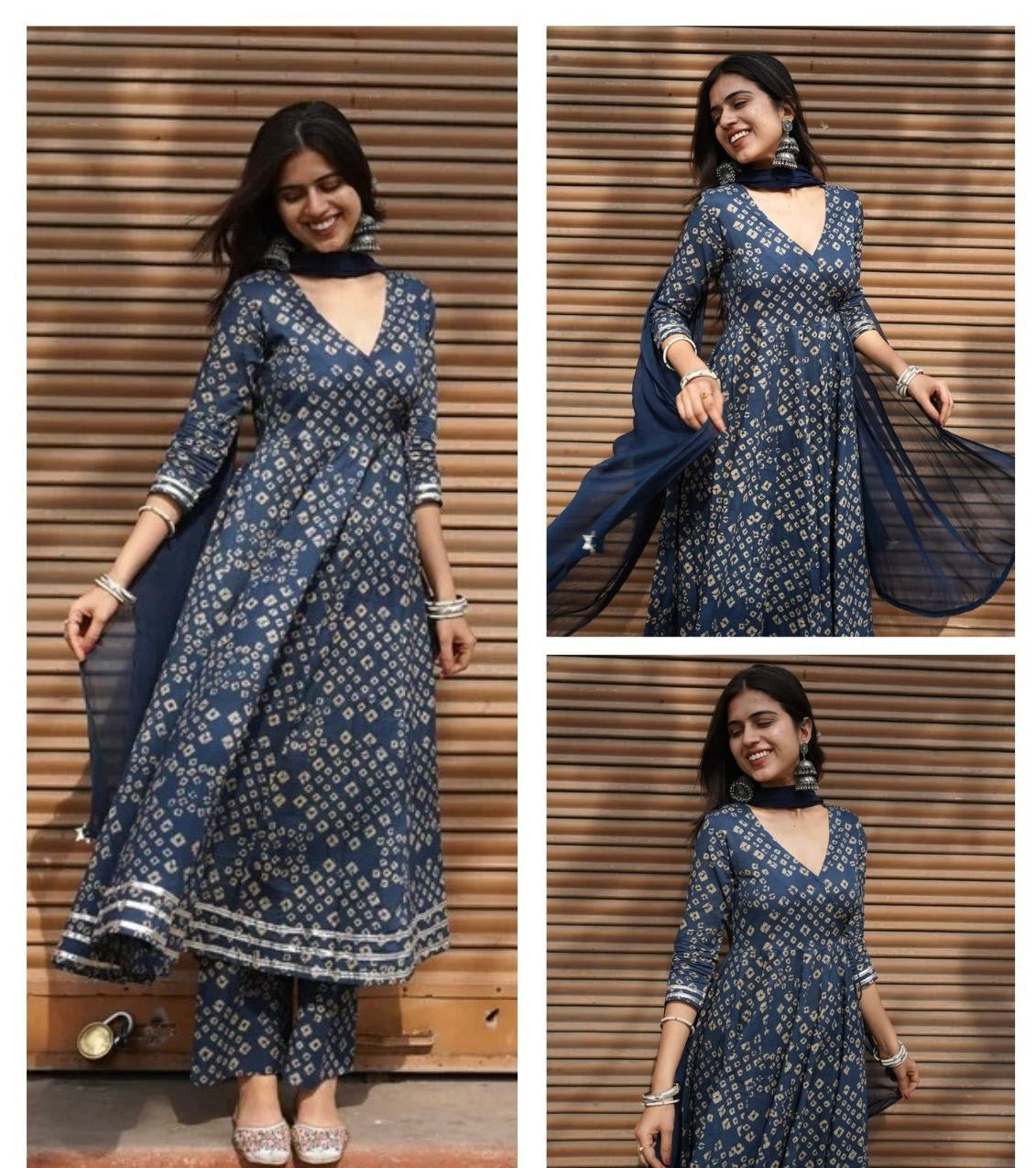 Noor- dusty blue set