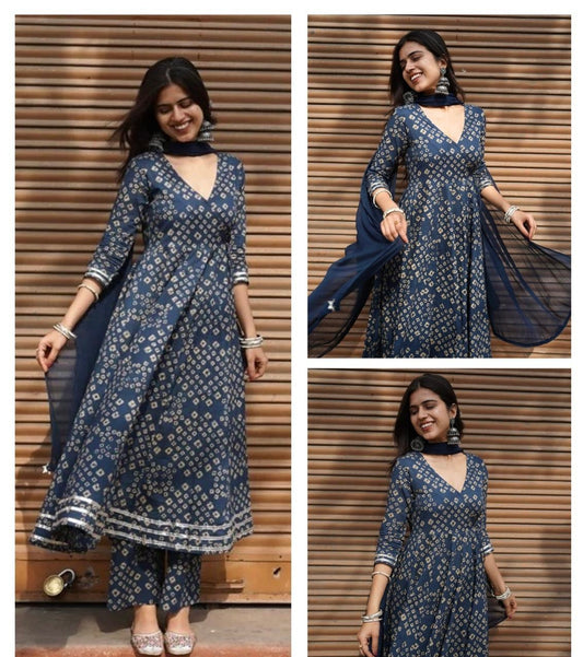 Noor- dusty blue set