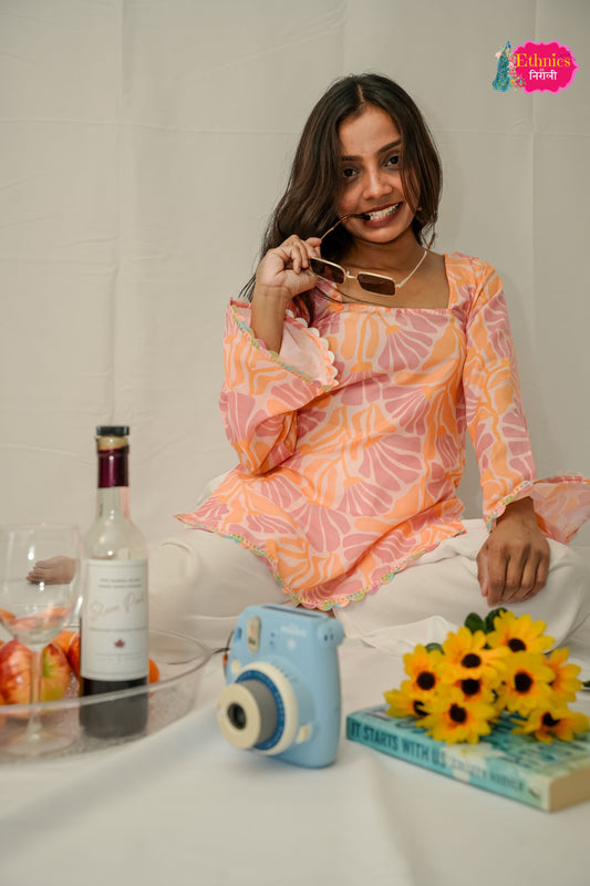 Spring Bell Sleeves Kurti