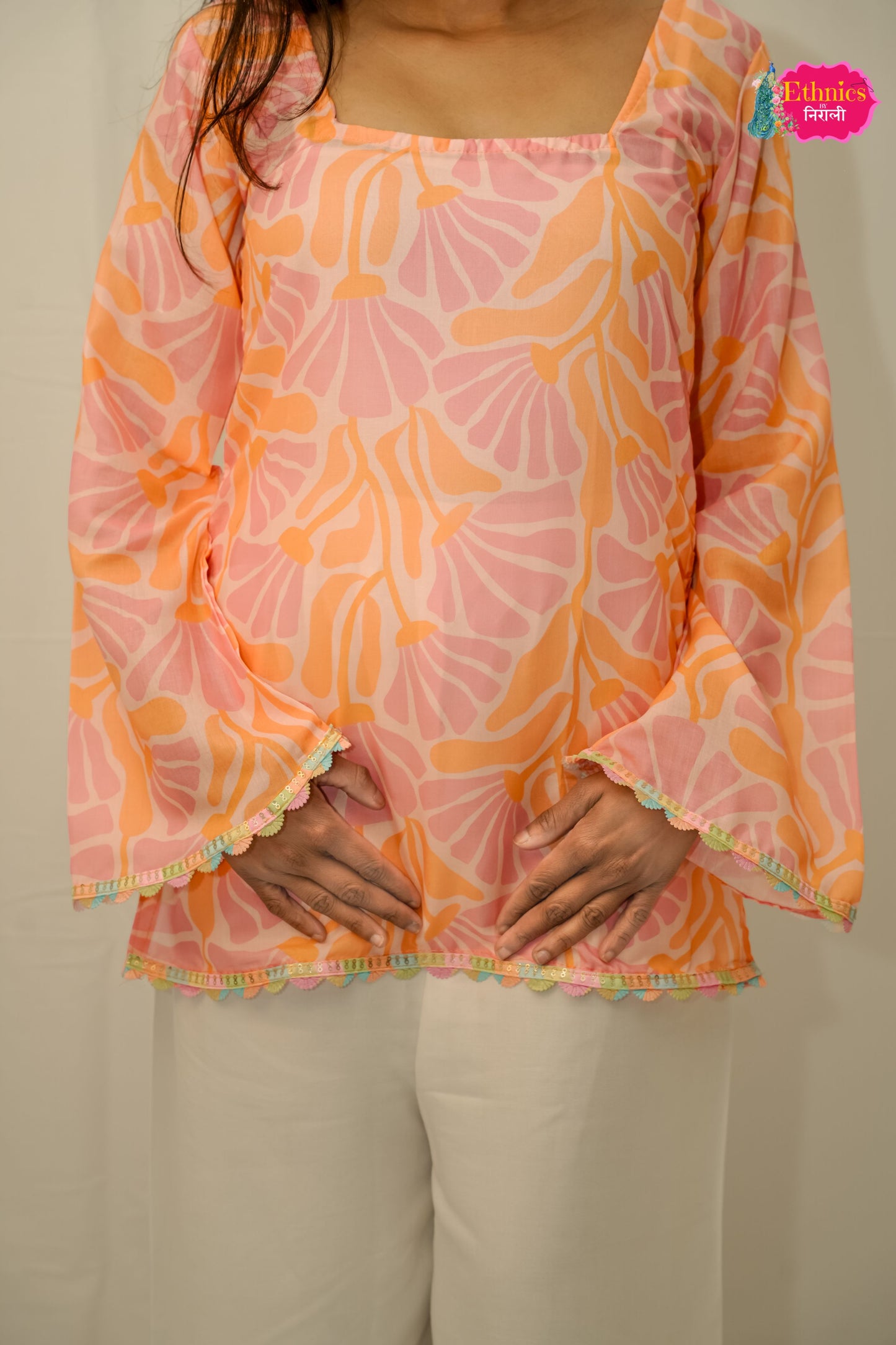 Spring Bell Sleeves Kurti