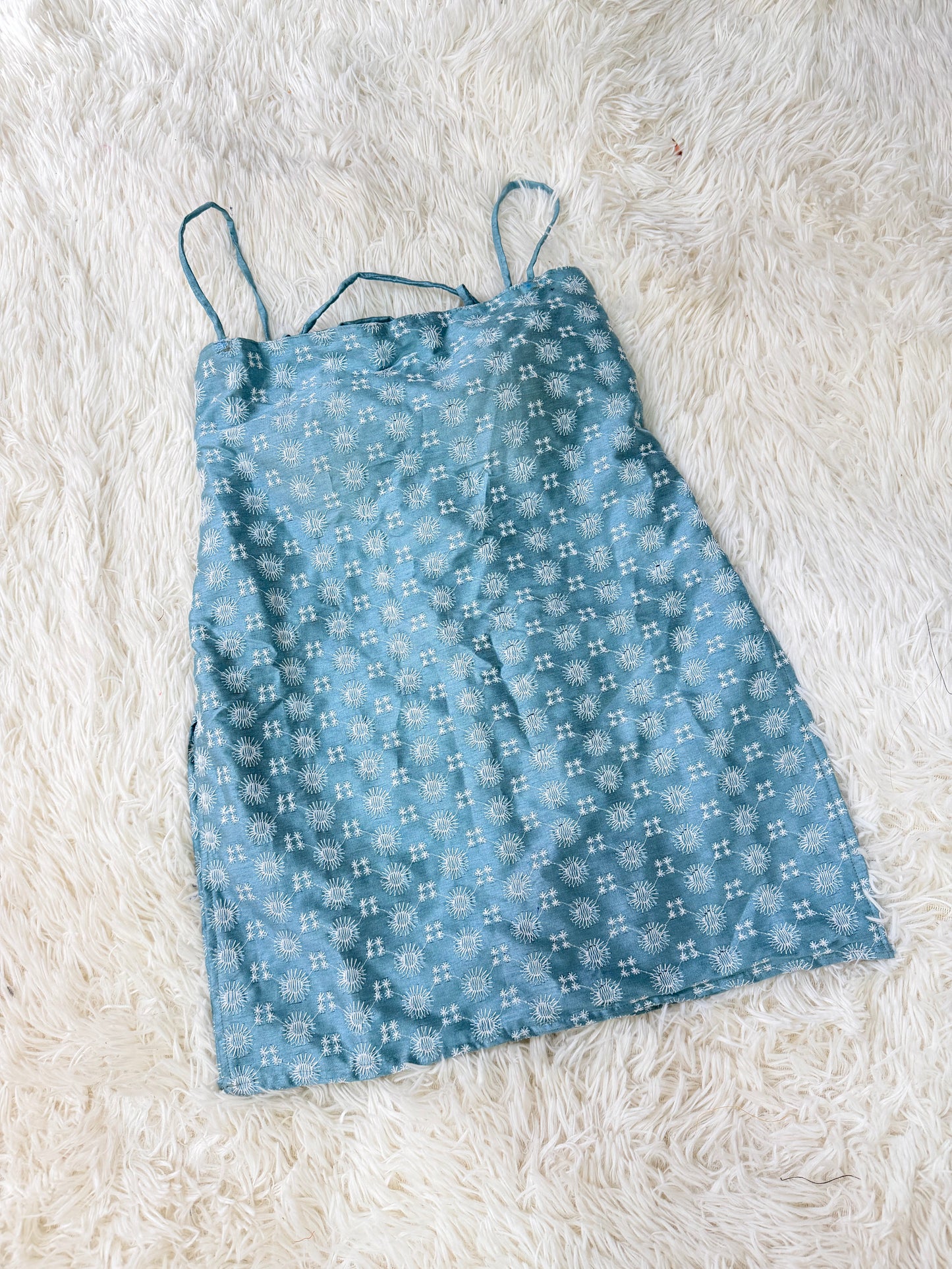Baby Blue Corset Kurti
