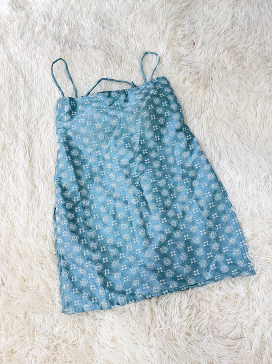 Baby Blue Corset Kurti