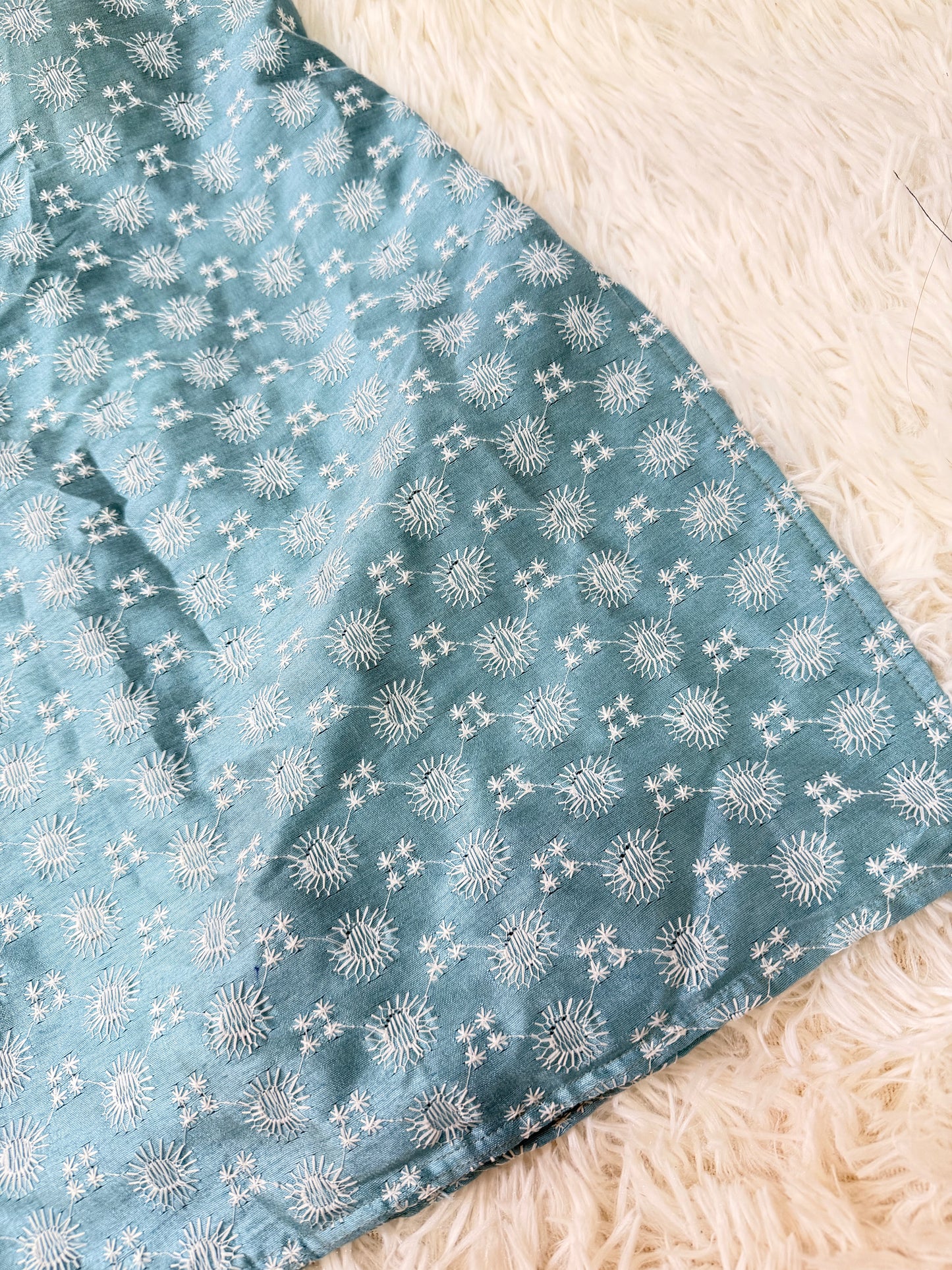 Baby Blue Corset Kurti