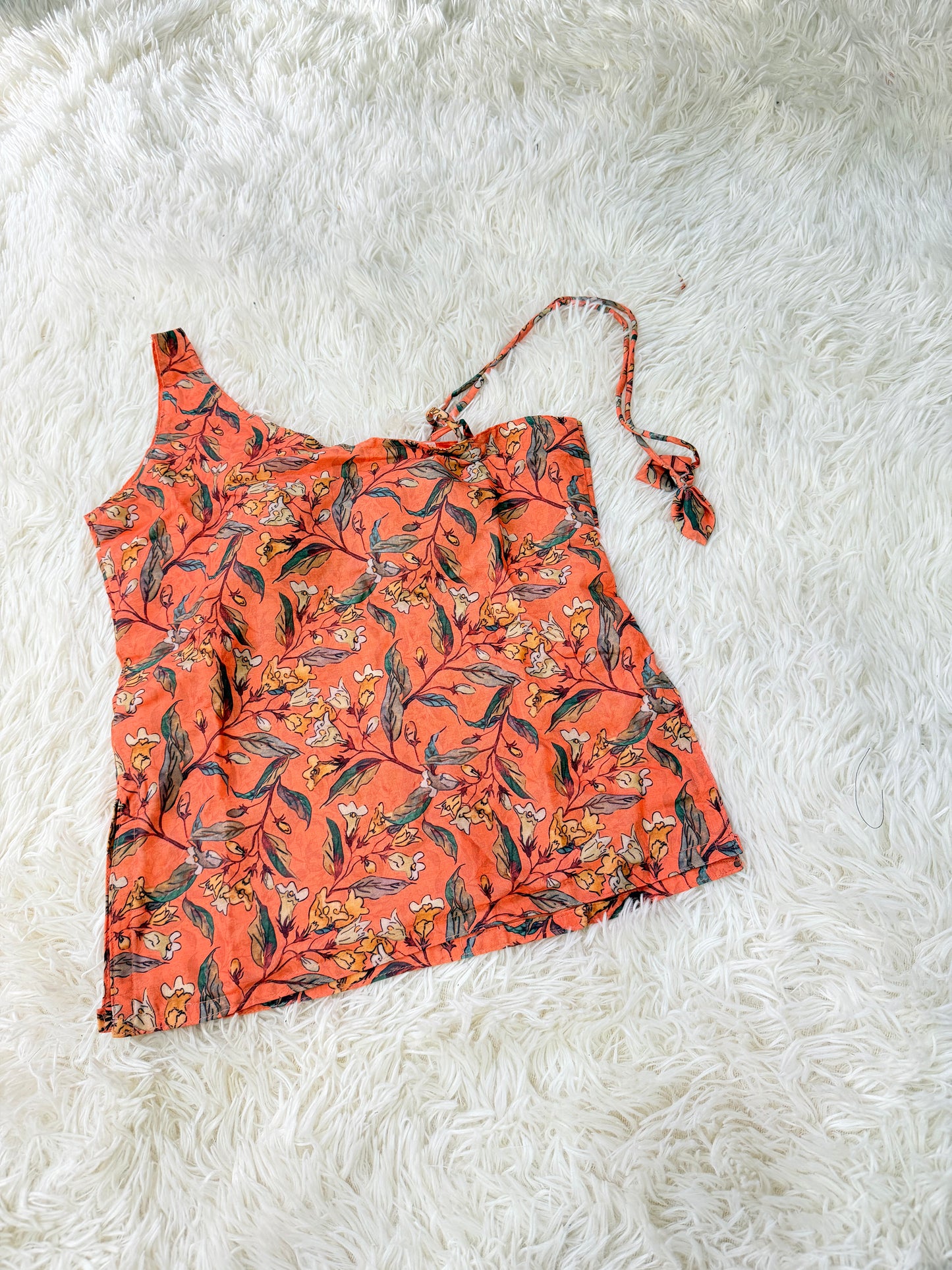 Peach One Shoulder Short top
