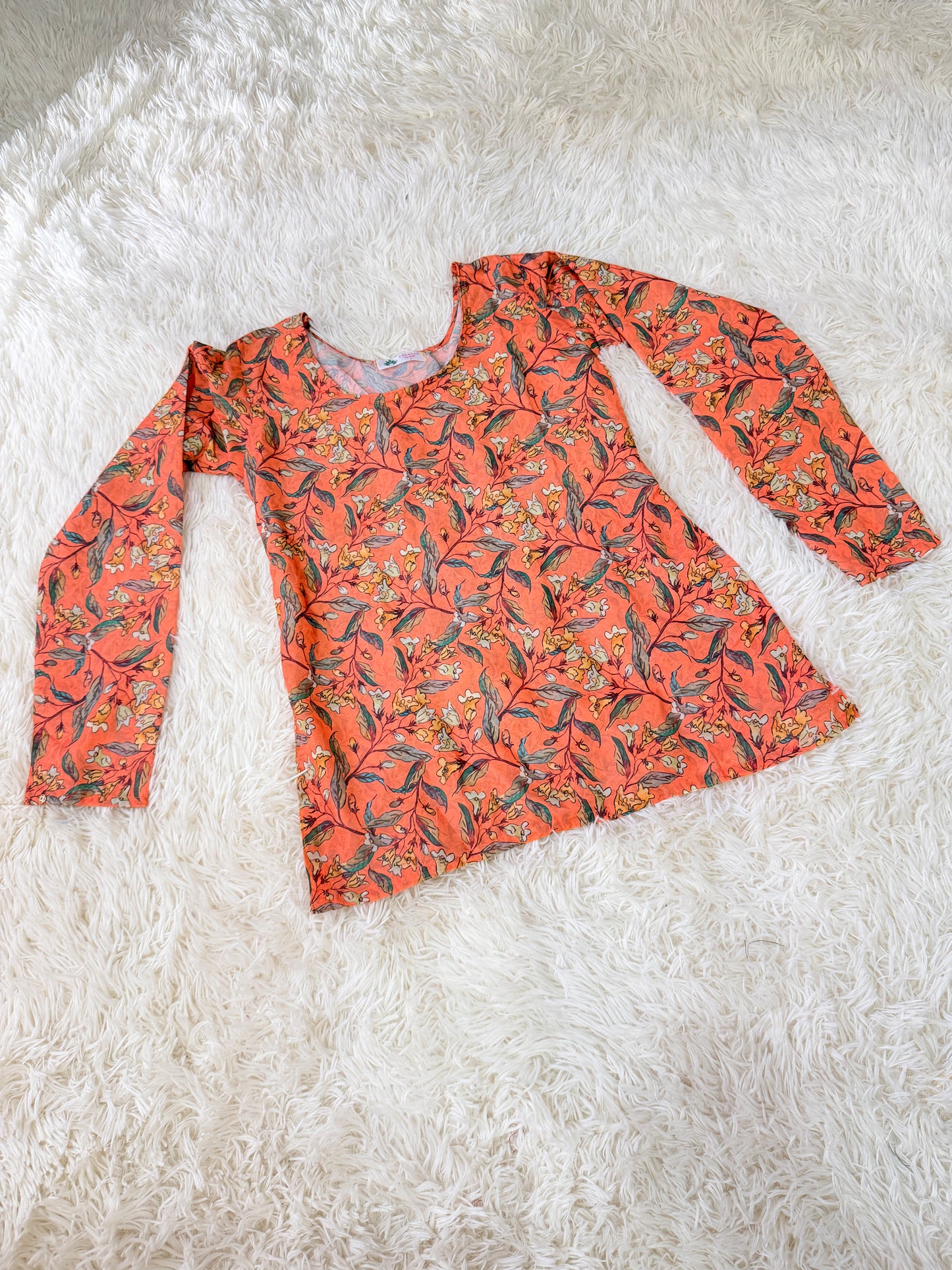 Peach Corset Kurti