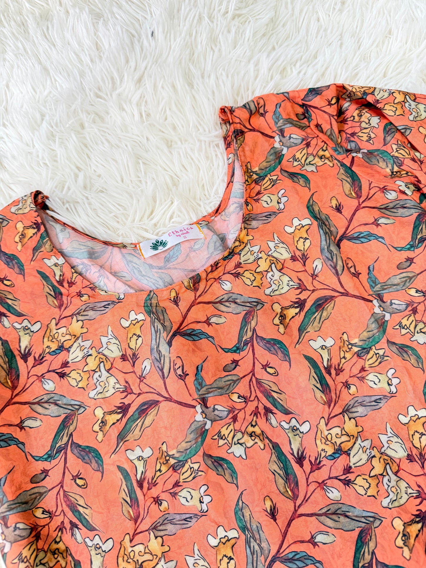 Peach Corset Kurti