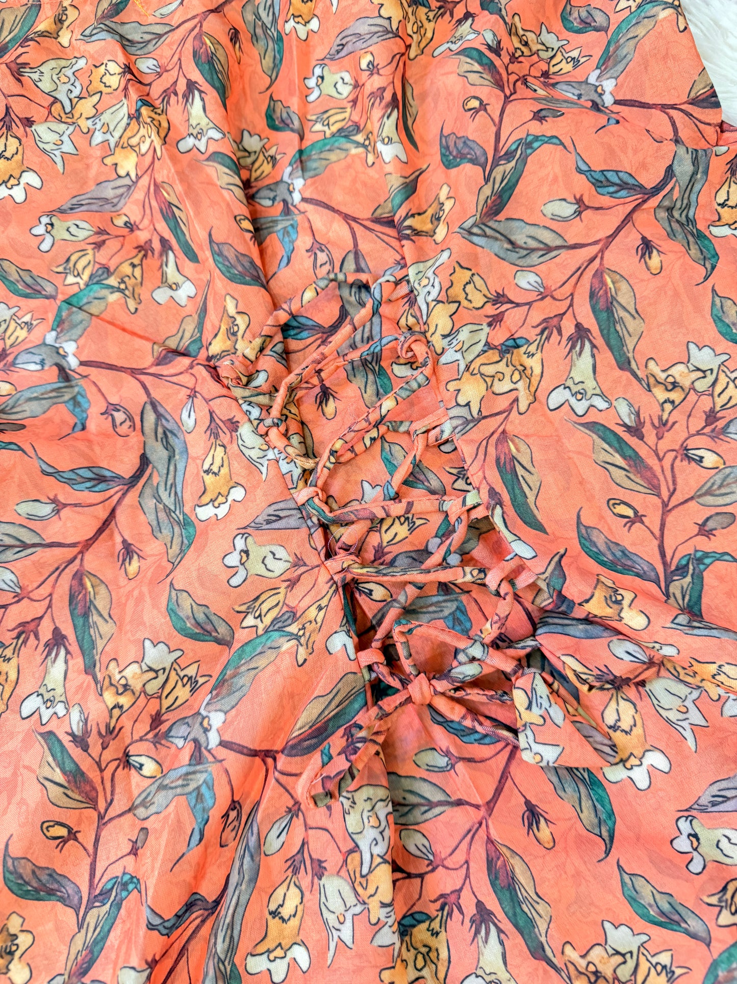 Peach Corset Kurti